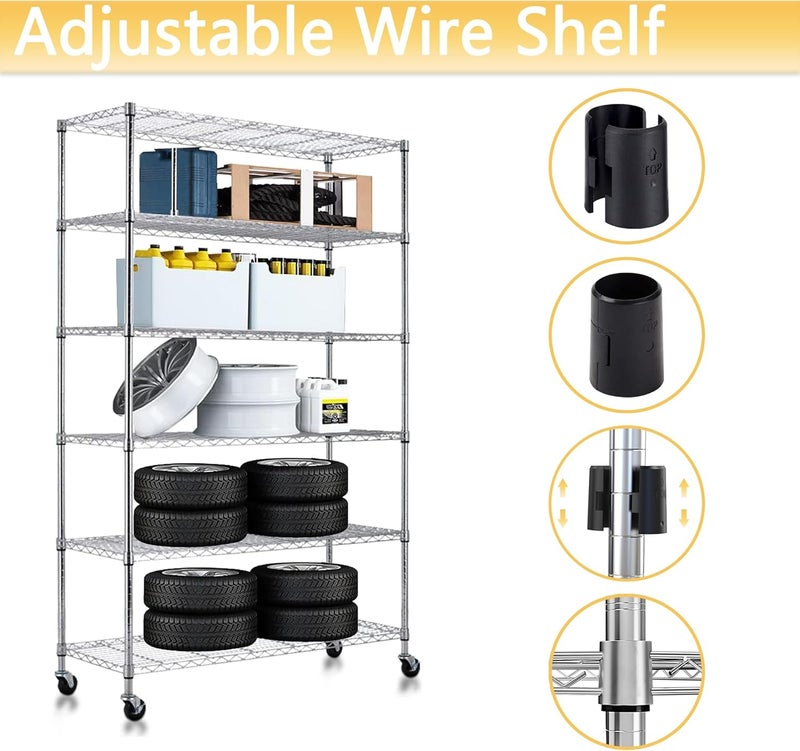 Sevici Wire Shelf Clips,26 Packs Wire Shelving Shelf Lock Clips for 1" Post- Shelving Sleeves,13 Pairs of Wire Rack Lock Clip,Fits with Thunder Group,Alera,Metro,Honey Can Do,Regency,Eagle& More - Image 2